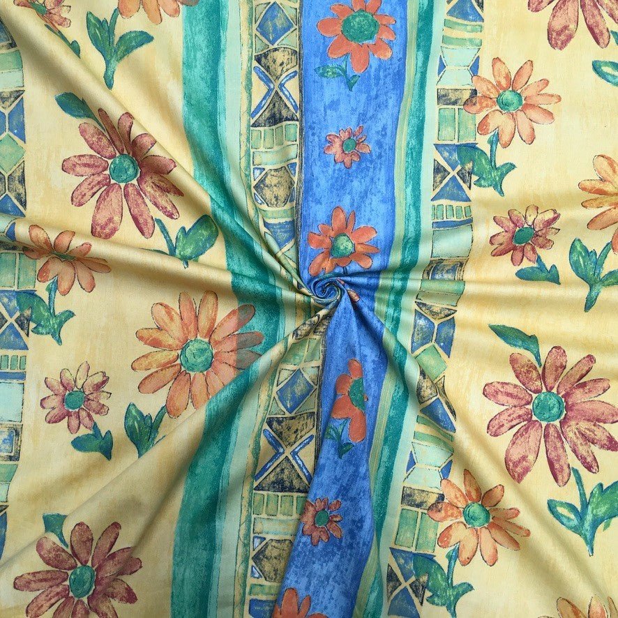 Designer Cotton Printed Fabric Designs Curtain Upholstery Material Wholesale - Bull Ring Fabrics