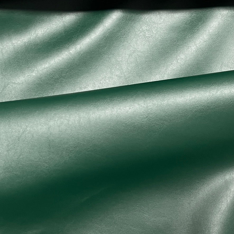 Faux Leather Vinyl Fabric Upholstery Car Seating 54", Nevada Green - Bull Ring Fabrics