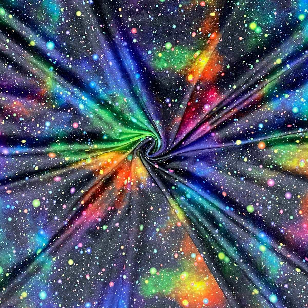 Galaxy Digital Print Plush Velvet Curtain Fabric - Bull Ring Fabrics
