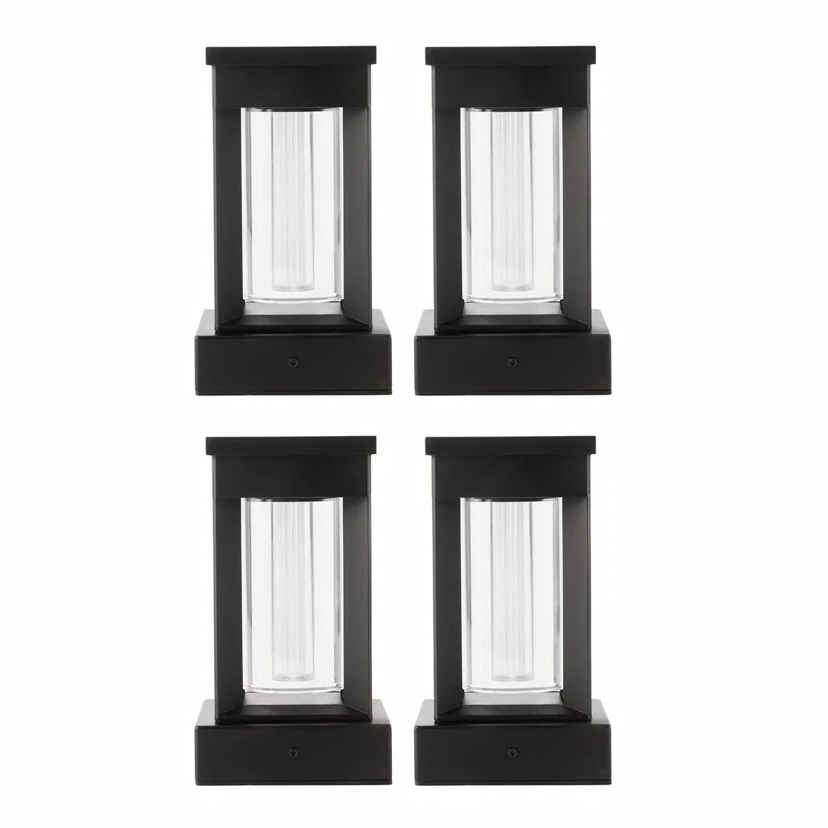GTX Solar Wall & Post Accent Lights 4-Pack Garden/Deck/Garage/Patio Lighting - Bull Ring Fabrics