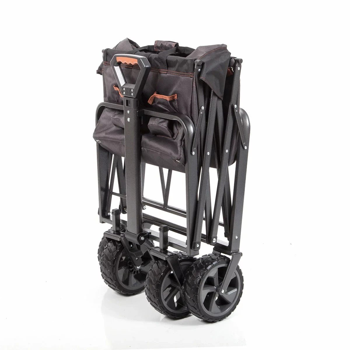 Heavy Duty XL Steel Folding Wagon & Brakes Outdoor Camping Picnic Trolley 156kg - Bull Ring Fabrics