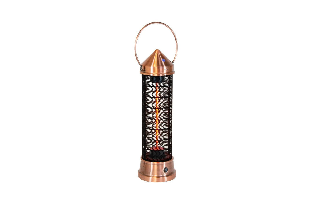 Kettler Garden Heater Kalos Copper Small Lantern Electric Patio Heater 1500W - Bull Ring Fabrics
