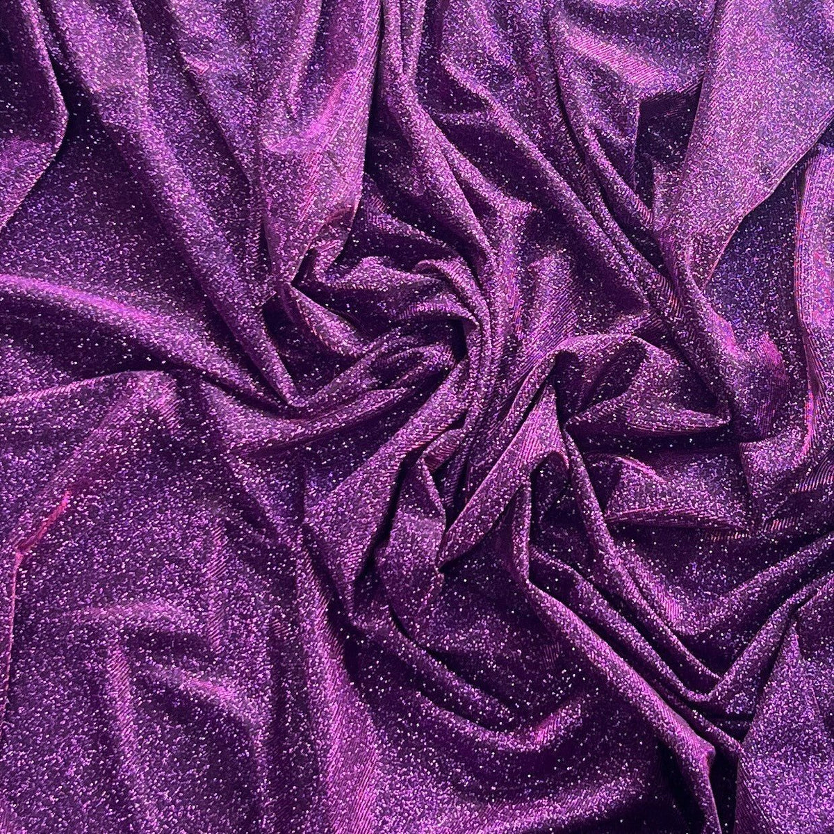 Moonlight Glitter Sparkling Jersey Party Dress Fabric 54” - Bull Ring Fabrics