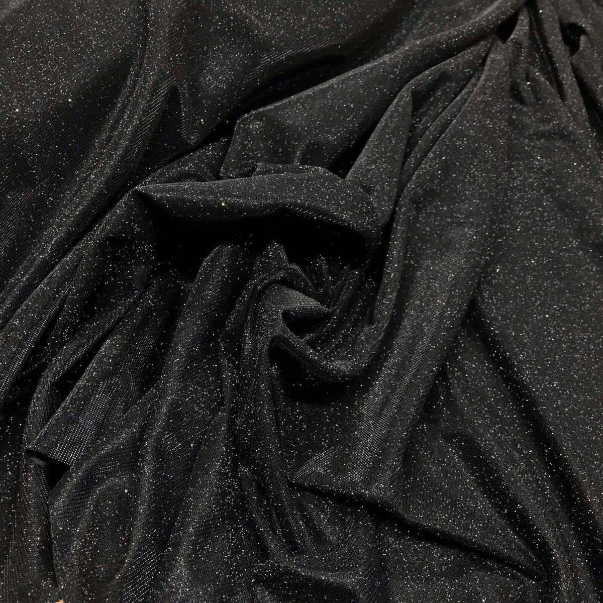Moonlight Glitter Sparkling Jersey Party Dress Fabric 54” - Bull Ring Fabrics