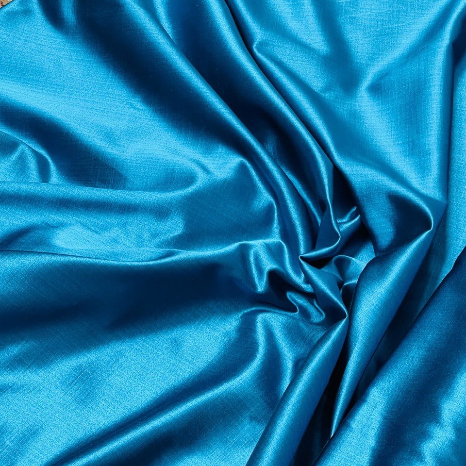 Plain Madagascar Curtain Fabric Upholstery Seating 54", Teal - Bull Ring Fabrics
