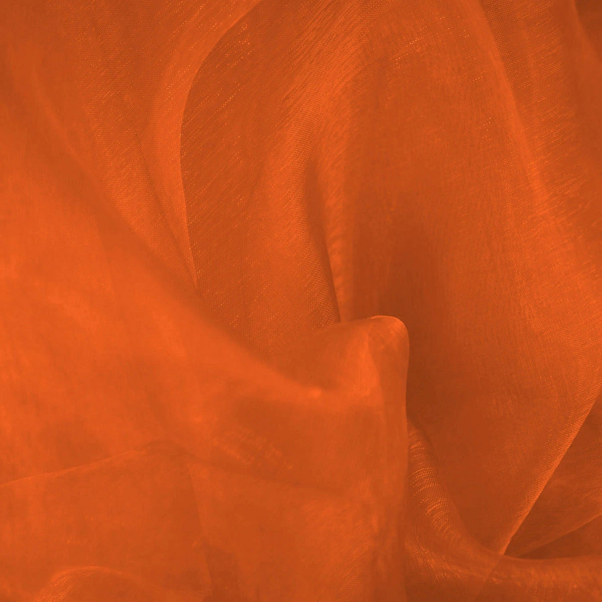 Plain Organza Fabric Dress Draping Backdrops 150cm, Terracotta/Burnt Orange - Bull Ring Fabrics