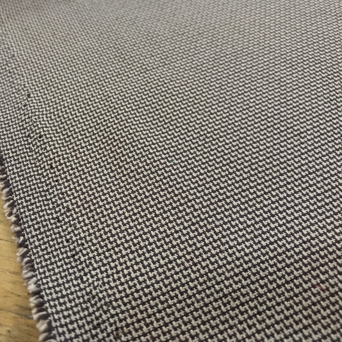 Tiny Check Polyviscose Tartan Fabric 140cm, Brown - Bull Ring Fabrics
