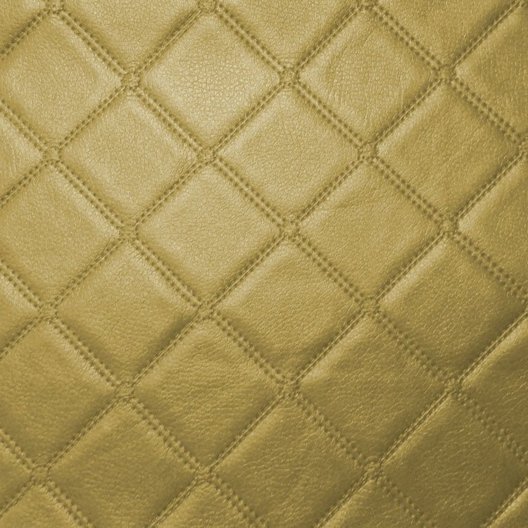 Trellis Quilted Vinyl Faux Leather Upholstery Fabric 140cm - Bull Ring Fabrics