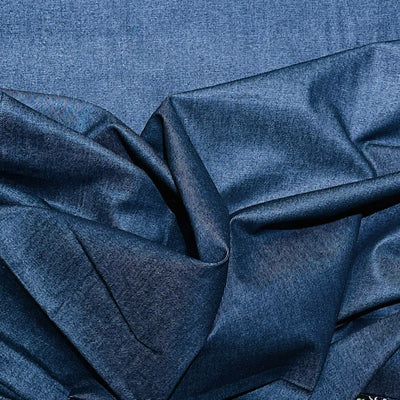 8oz Cotton Denim Jean Fabric, Blue Medium Washed - Bull Ring Fabrics