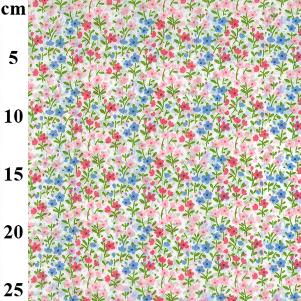 Floral Poly Cotton Fabric - Small Dainty Pretty - Sold Per Metre 114cm - Foto 9