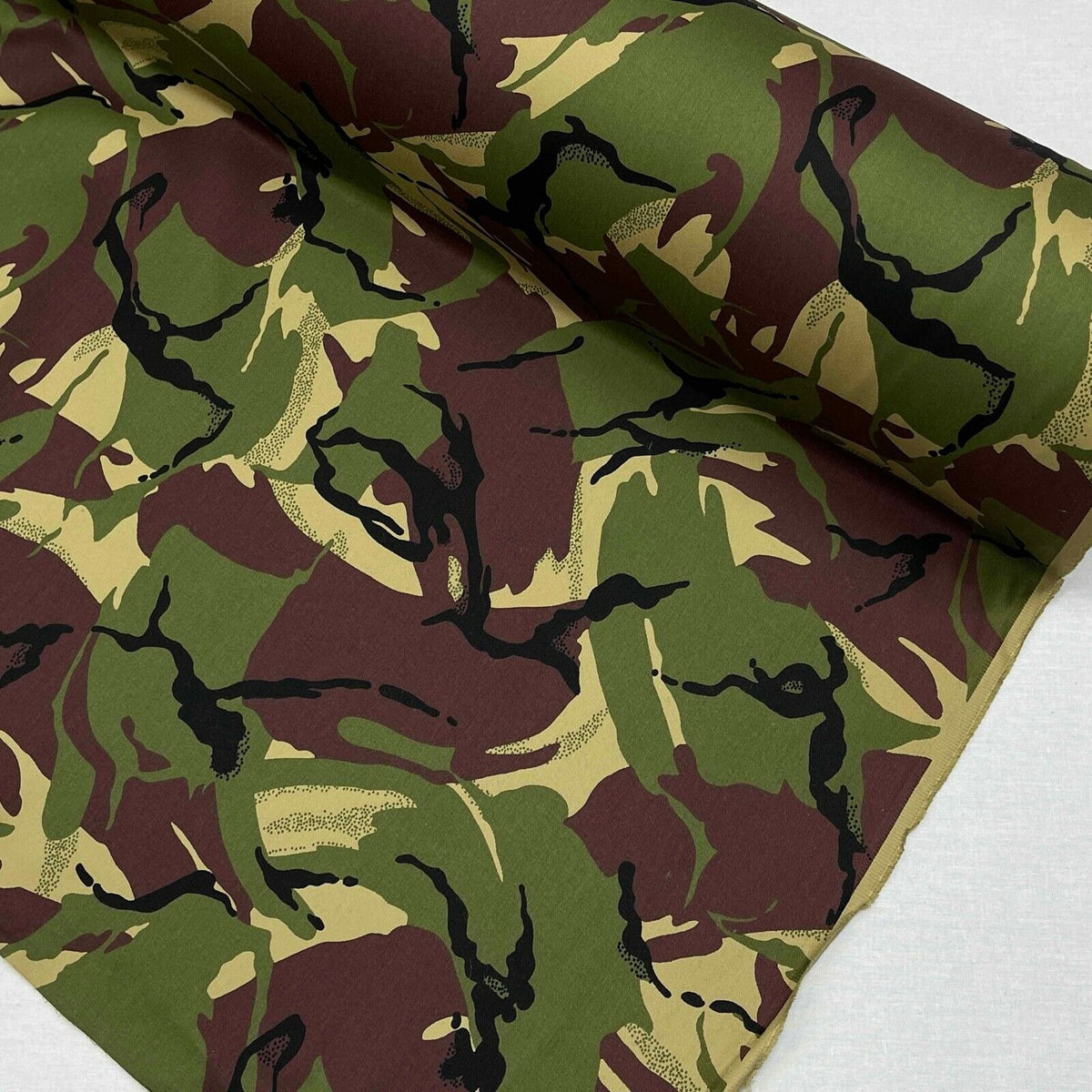 Army Camp Camouflage Cotton Drill Fabric Thick Quality Uniforms/ Workwear 60'' - Bull Ring Fabrics