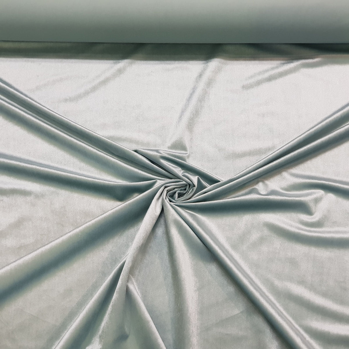 Bellissimo Plush Velvet Curtain Fabric, Mint Green - Bull Ring Fabrics
