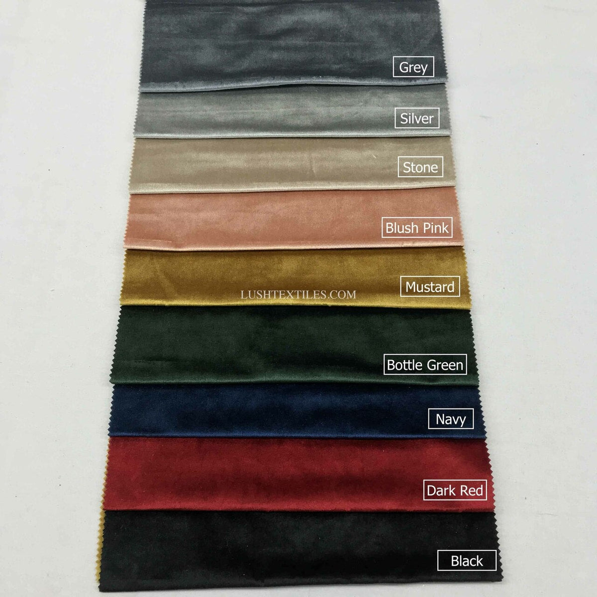 Bellissimo Plush Velvet Curtain Fabric, Navy - Bull Ring Fabrics