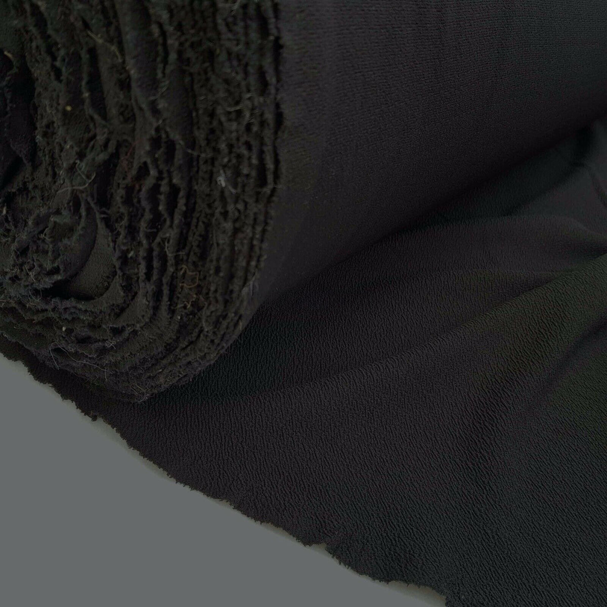 Black Cotton Viscose Crepe Stretch Jersey Abaya Dress Fabric 150 cm - Bull Ring Fabrics