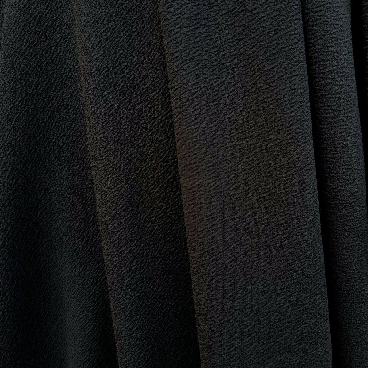 Black Cotton Viscose Crepe Stretch Jersey Abaya Dress Fabric 150 cm - Bull Ring Fabrics