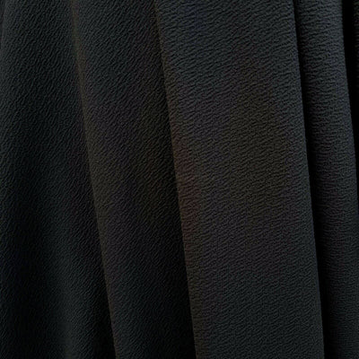 Black Cotton Viscose Crepe Stretch Jersey Abaya Dress Fabric 150 cm - Bull Ring Fabrics