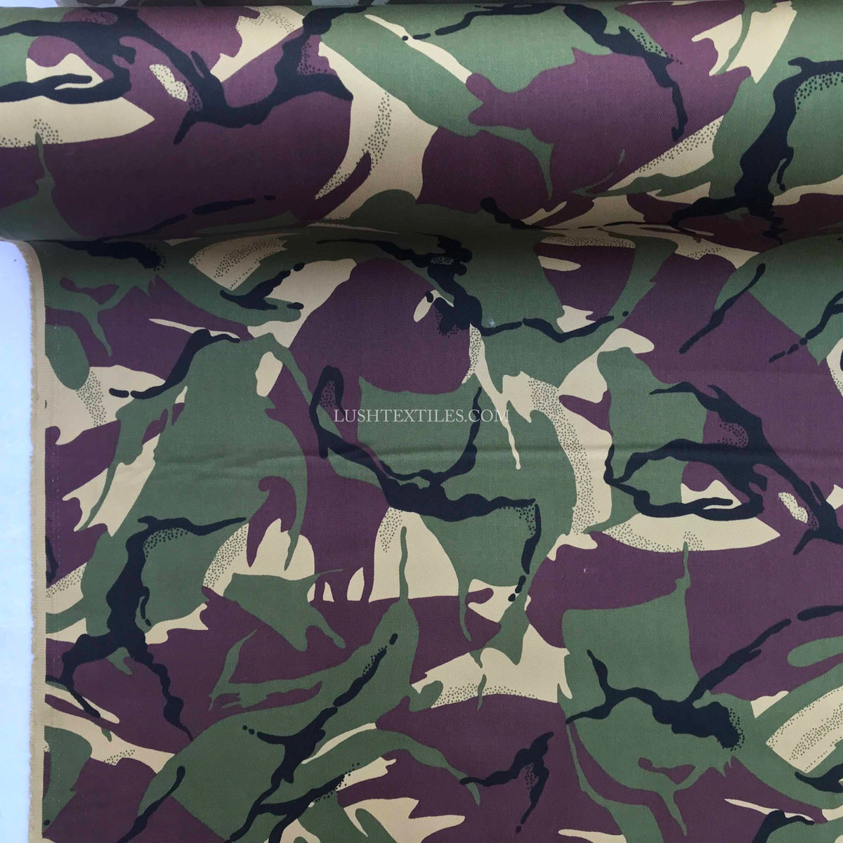 Camo Cotton Drill Fabric Army Military Camouflage - Bull Ring Fabrics