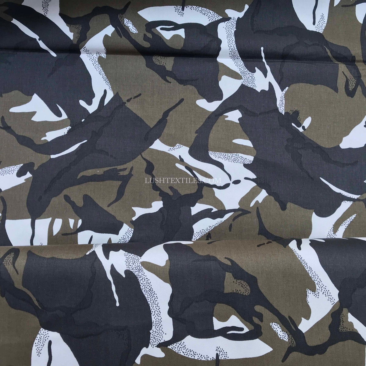 Camo Cotton Drill Fabric Army Military Camouflage - Bull Ring Fabrics