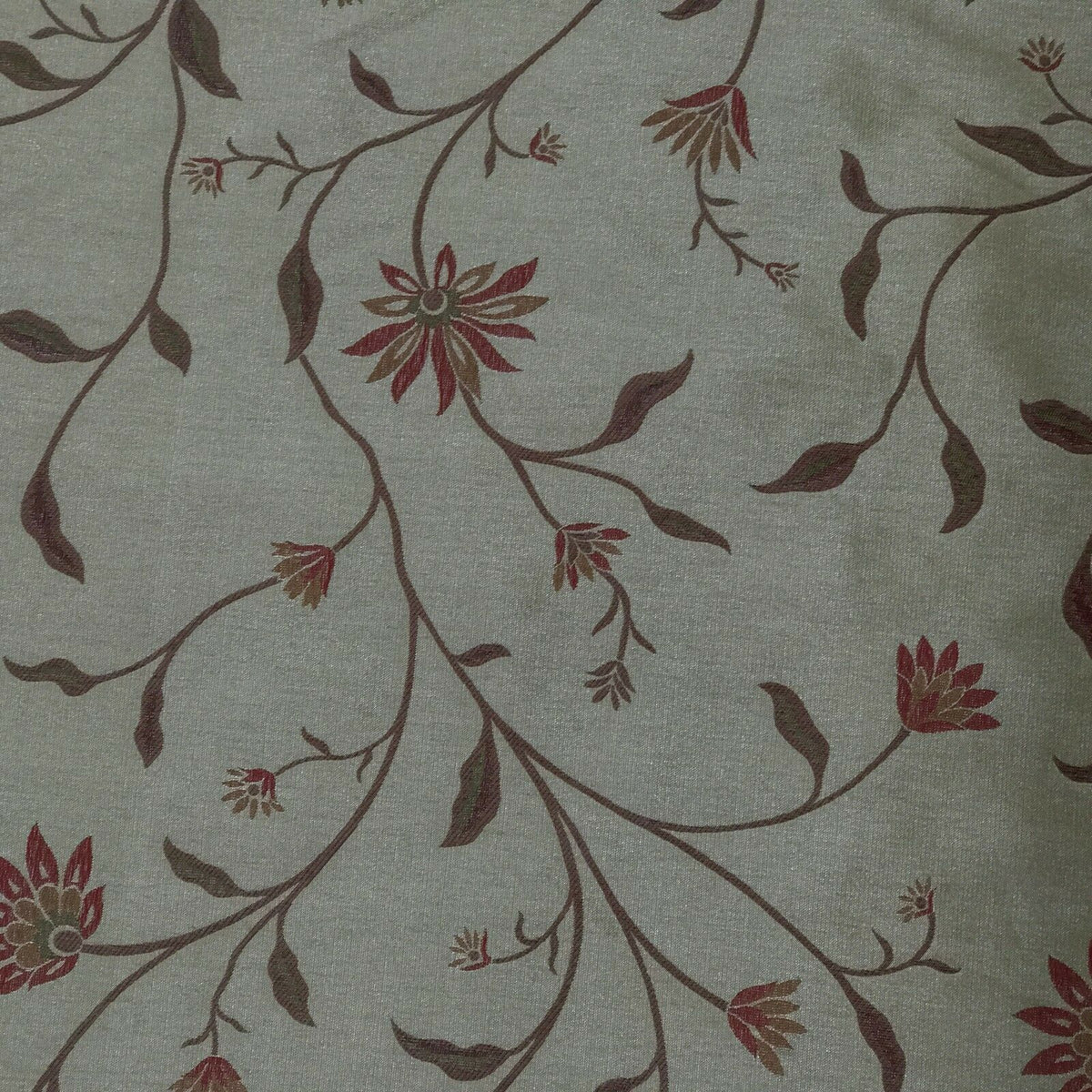 Daisy Floral Flowers Floral Silk Slub Fabric 140cm - Bull Ring Fabrics