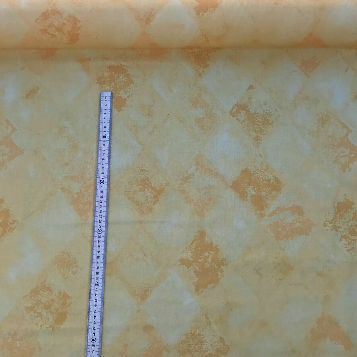 Diamonds Ashley Wilde Vintage Cotton Fabric, Yellow - Bull Ring Fabrics