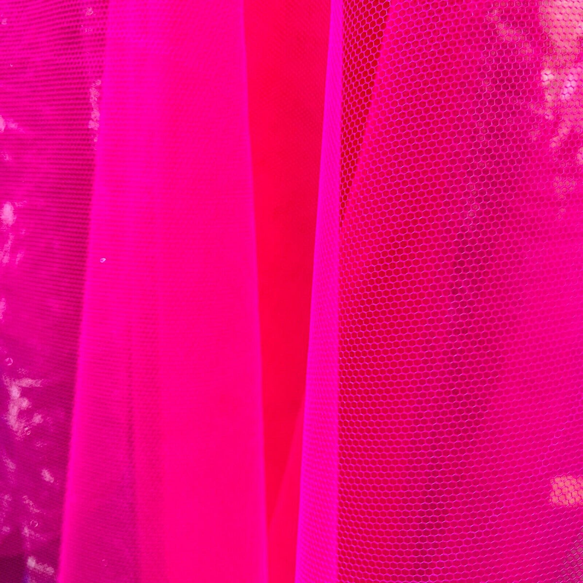 Flo Cerise DRESS NET Holes Stiff NYLON Tutu Tulle Fabric Underskirt 150 Cm Wide - Bull Ring Fabrics