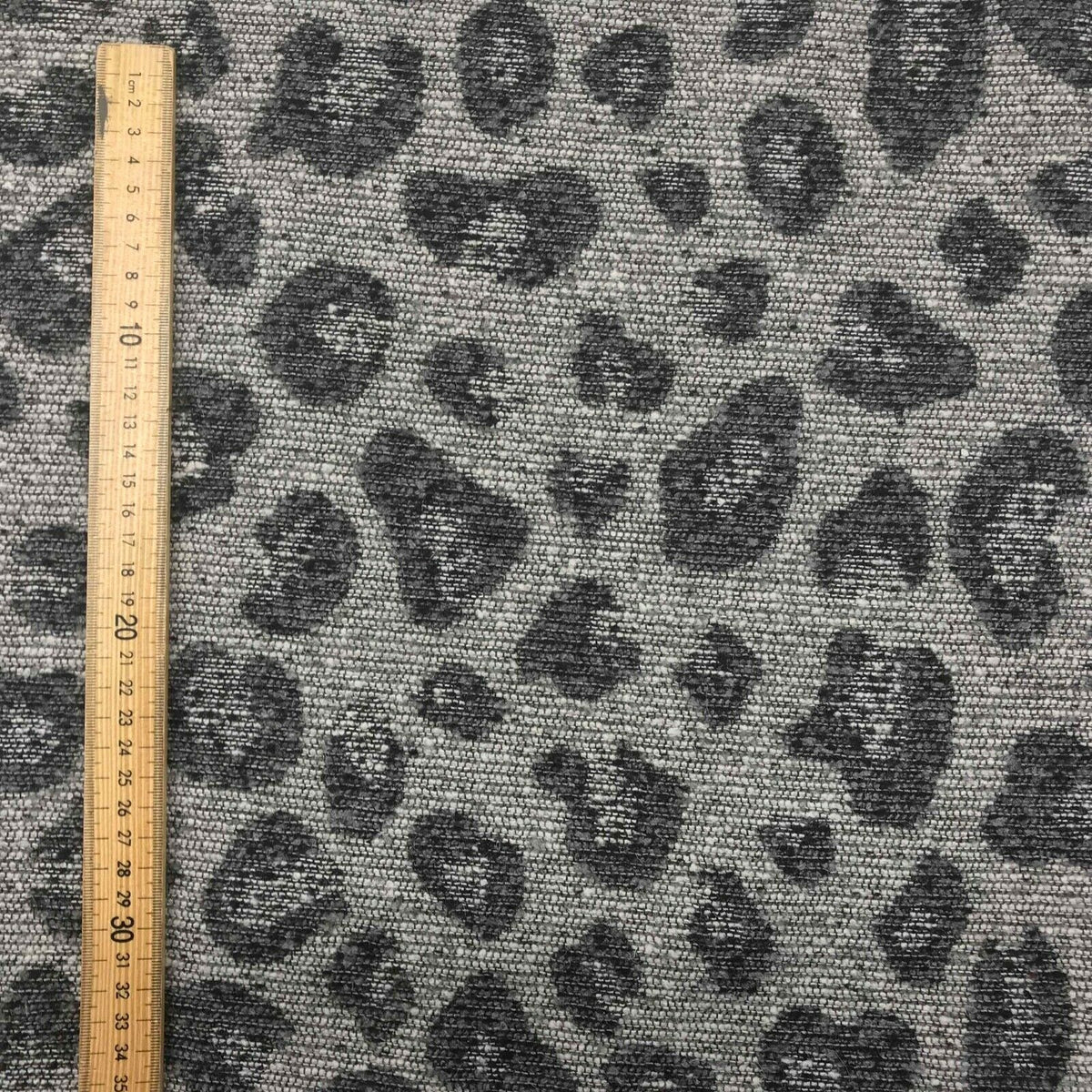 Furry Wool Blend Warm Fabrics Animal Melton Fabric Sew Coat Jacket LEOPARD SPOTS - Bull Ring Fabrics