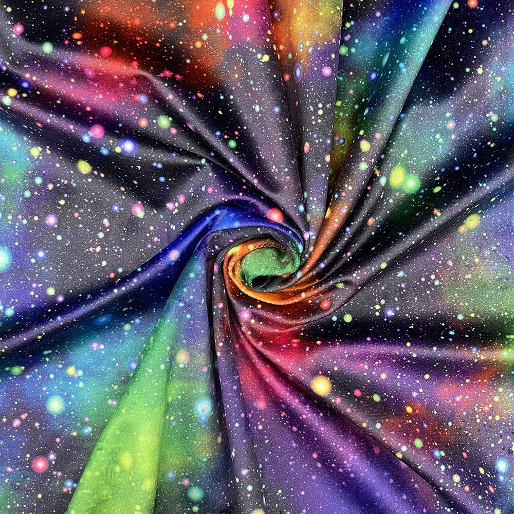Galaxy Digital Print Plush Velvet Curtain Fabric - Bull Ring Fabrics
