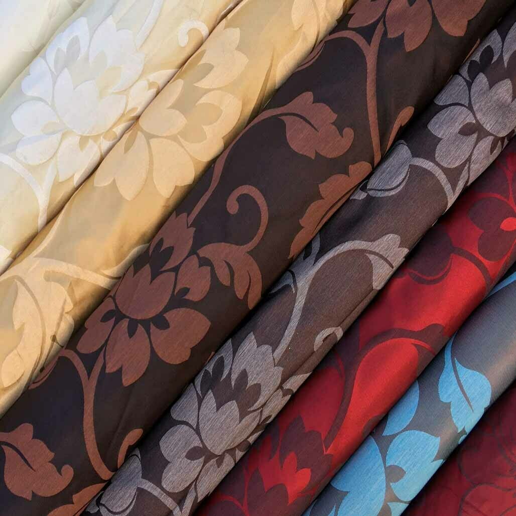Premium Daisy Floral Flowers Curtain Brocade Fabric 140cm - Bull Ring Fabrics