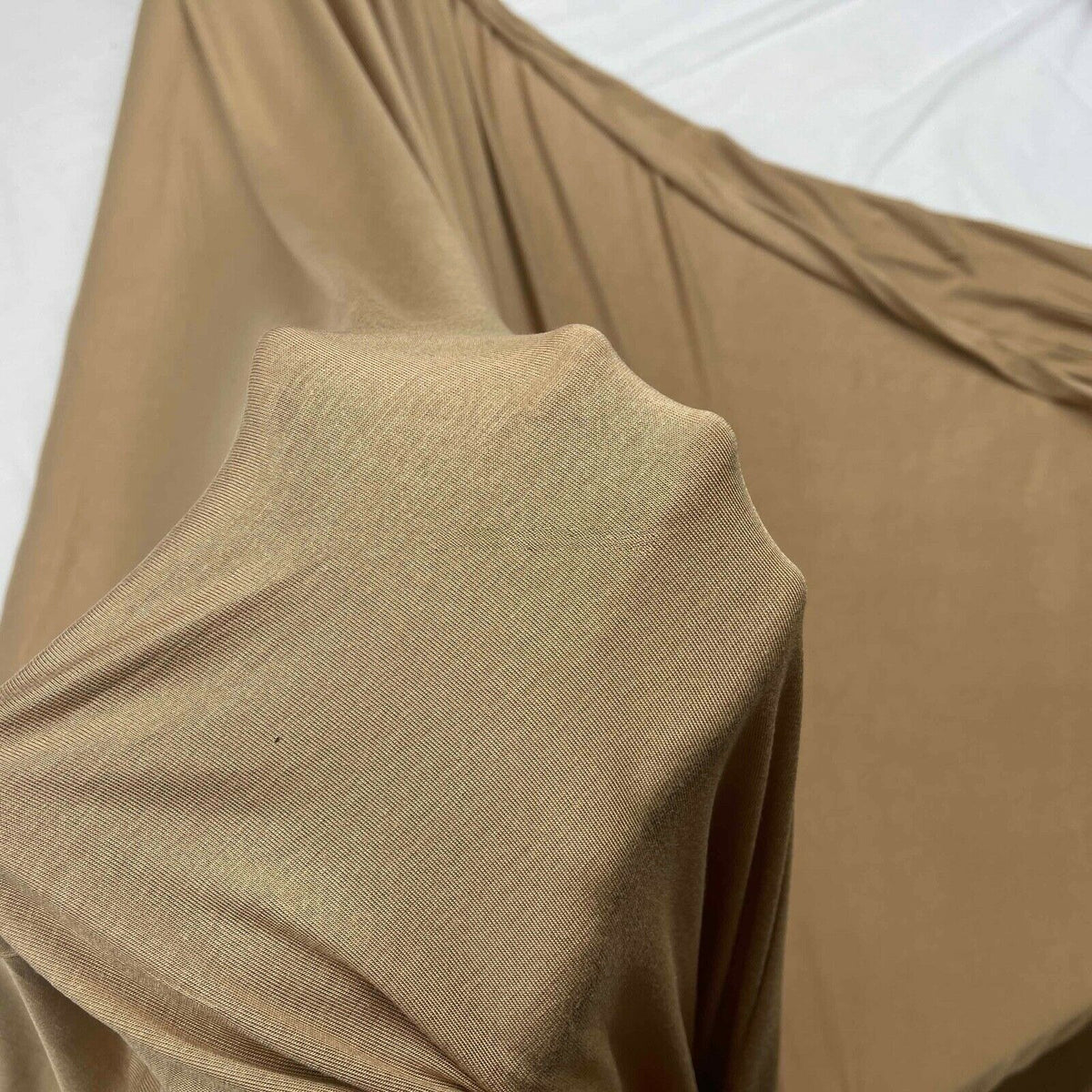 Rib Jersey Stretch Dress Fabric 140cm, Skin/Nude - Bull Ring Fabrics
