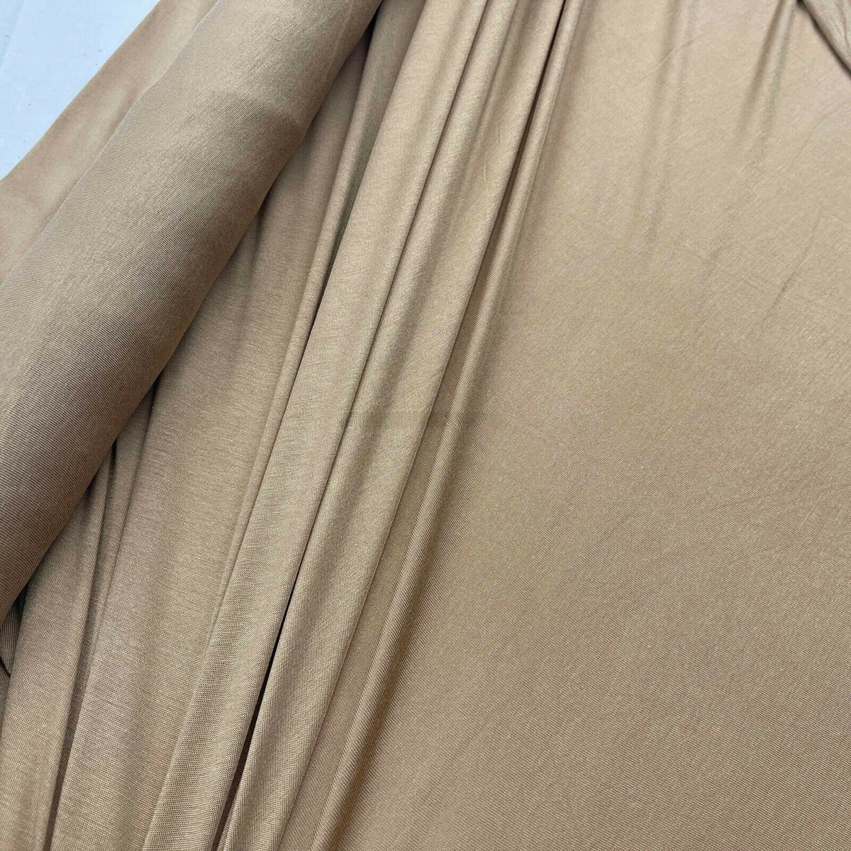 Rib Jersey Stretch Dress Fabric 140cm, Skin/Nude - Bull Ring Fabrics