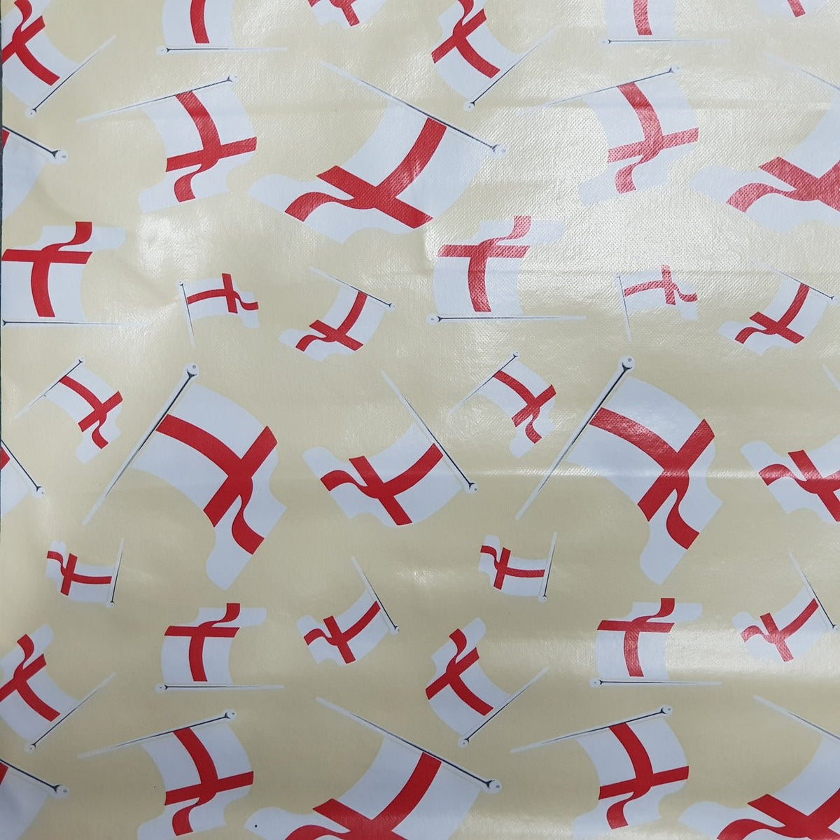 St George's Flags Oilcloth PVC Union Jack Tablecloth 54" Wide - Bull Ring Fabrics