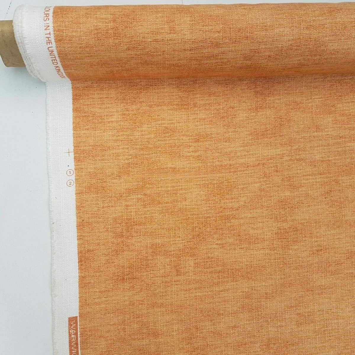 St. Louise Cotton Weave Print Vintage Fabric 140cm, Peach - Bull Ring Fabrics