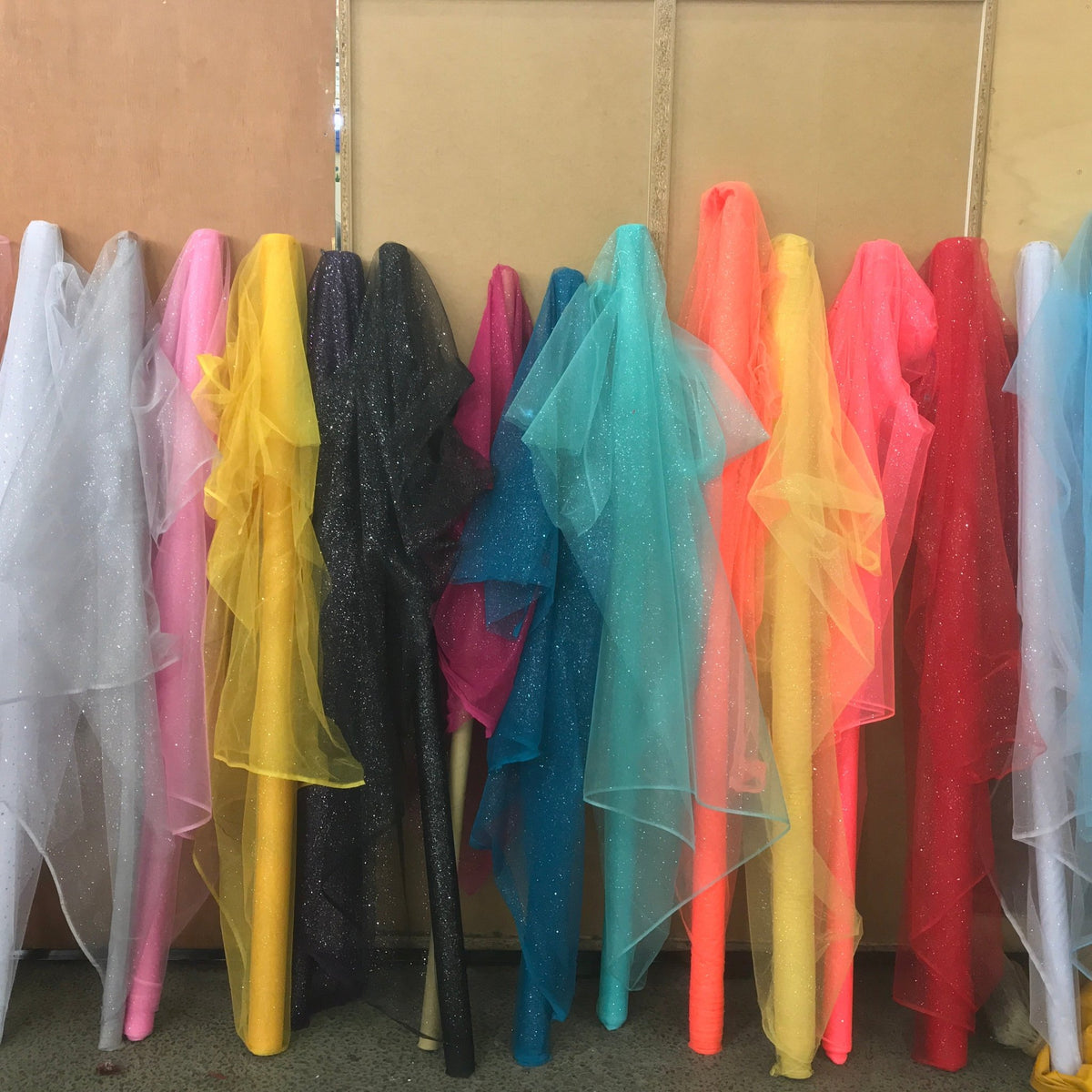 Stardust Soft Veiling Tulle Sparkle Glitter Net Fabric - Bull Ring Fabrics