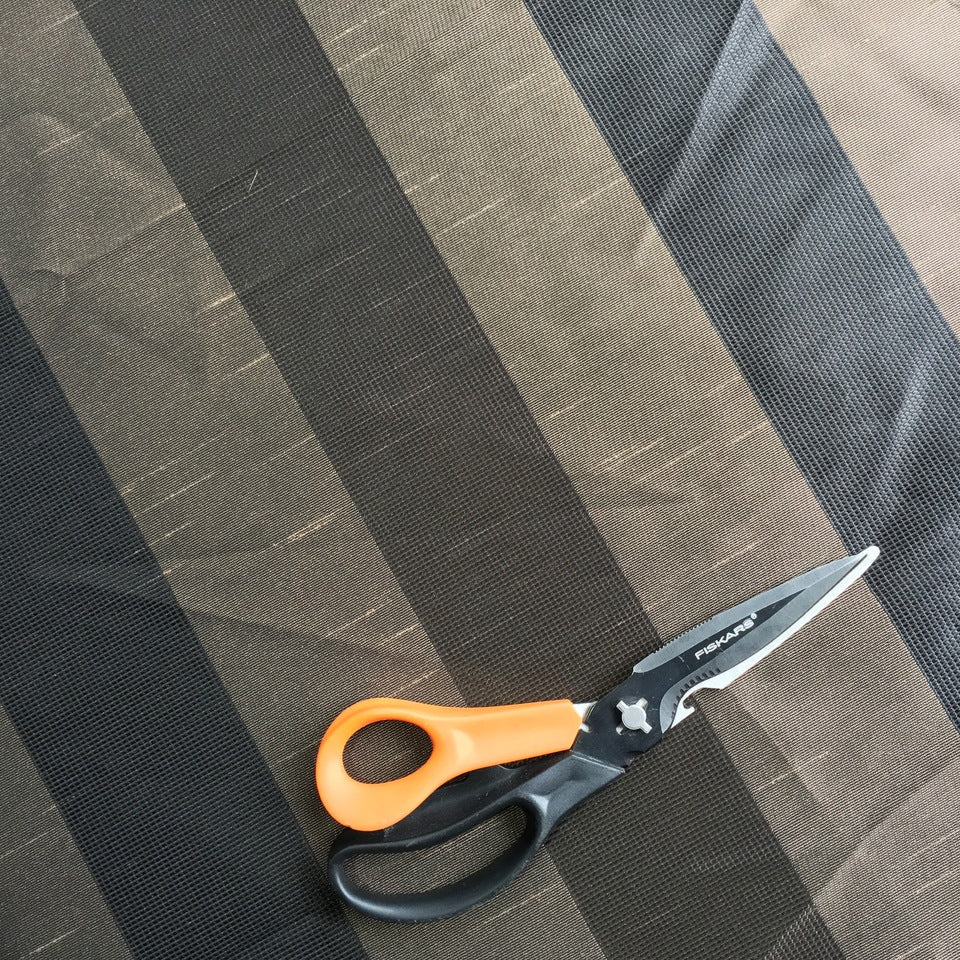 Thick Stripe Furnishing Fabric - Brown - Bull Ring Fabrics