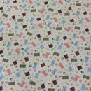 Cotton Reels Rose & Hubble Poplin Fabric, Cream