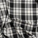 Tartan Check Polyviscose Dress Fabric