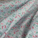 Rainy Day Wellies & Umbrellas Polycotton Fabric – Light Blue Novelty Print Dressmaking & Craft Fabric, 45” Wide