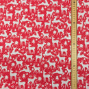 Weihnachtsfeier-Weihnachtsstoff aus Polycotton, Rot