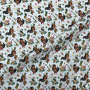100% Cotton Craft Tropical Island Girl Fabric – Hawaiian Hula, Flamingo & Pineapple Print
