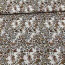 100% Cotton Craft Snakeskin Print Fabric 54" – Brown Python - Bull Ring Fabrics