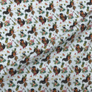 100% Cotton Craft Tropical Island Girl Fabric – Hawaiian Hula, Flamingo & Pineapple Print - Bull Ring Fabrics
