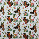 100% Cotton Craft Tropical Island Girl Fabric – Hawaiian Hula, Flamingo & Pineapple Print - Bull Ring Fabrics