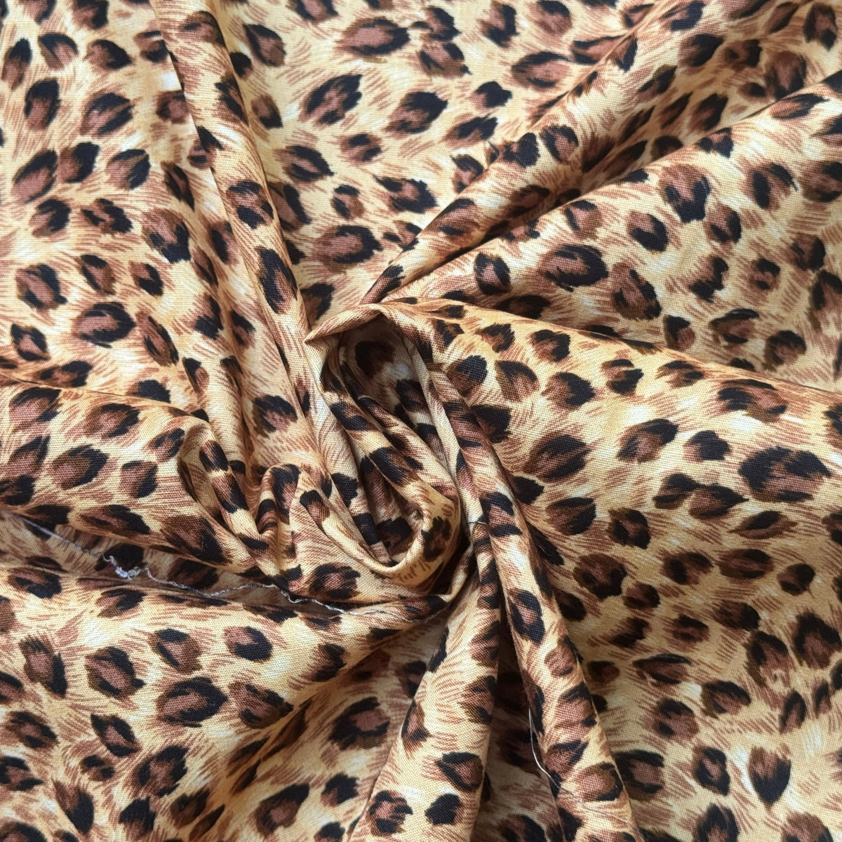 100% Cotton Poplin Fabric Rose & Hubble Animal Leopard Spots 45" - Bull Ring Fabrics