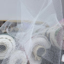 100m Bird Cage Fascinator Stiff Dress Net Tulle Fabric, White - Bull Ring Fabrics