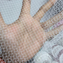 100m Bird Cage Fascinator Stiff Dress Net Tulle Fabric, White - Bull Ring Fabrics