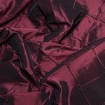 100m Wholesale Taffeta Diamond Quilted & Pearl Taffeta Fabric 60" Wine Shot Black - Bull Ring Fabrics