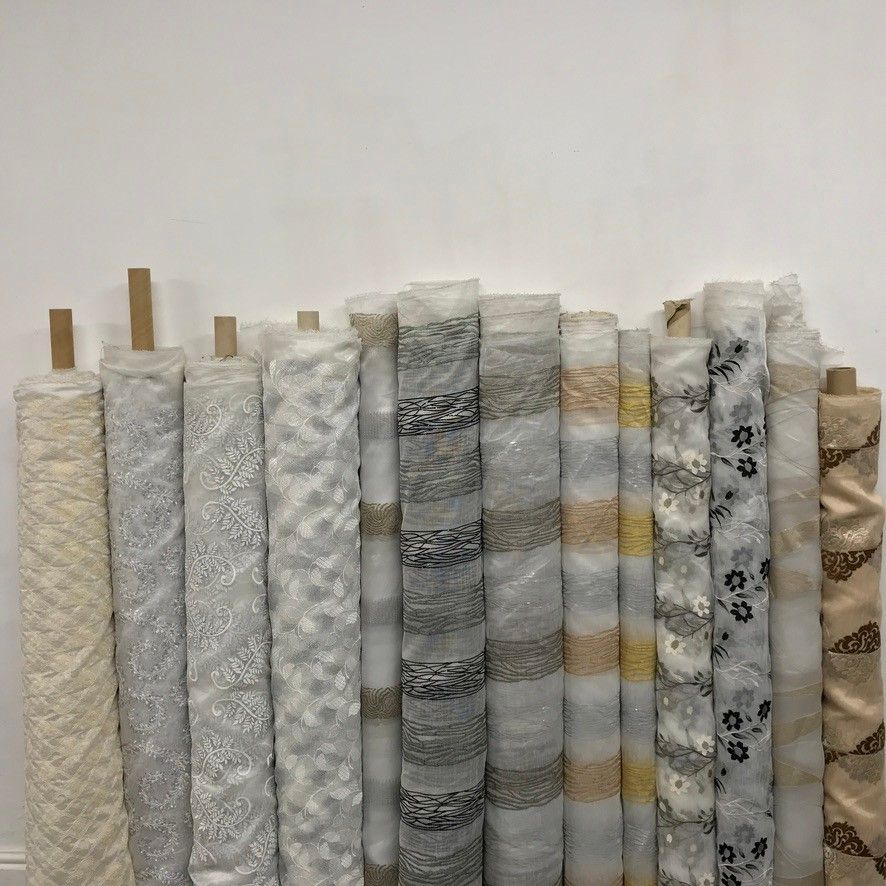 100m Wholesale Turkish Cotton Muslin Fabric Window Voile Draping 54" Job Lot - Bull Ring Fabrics