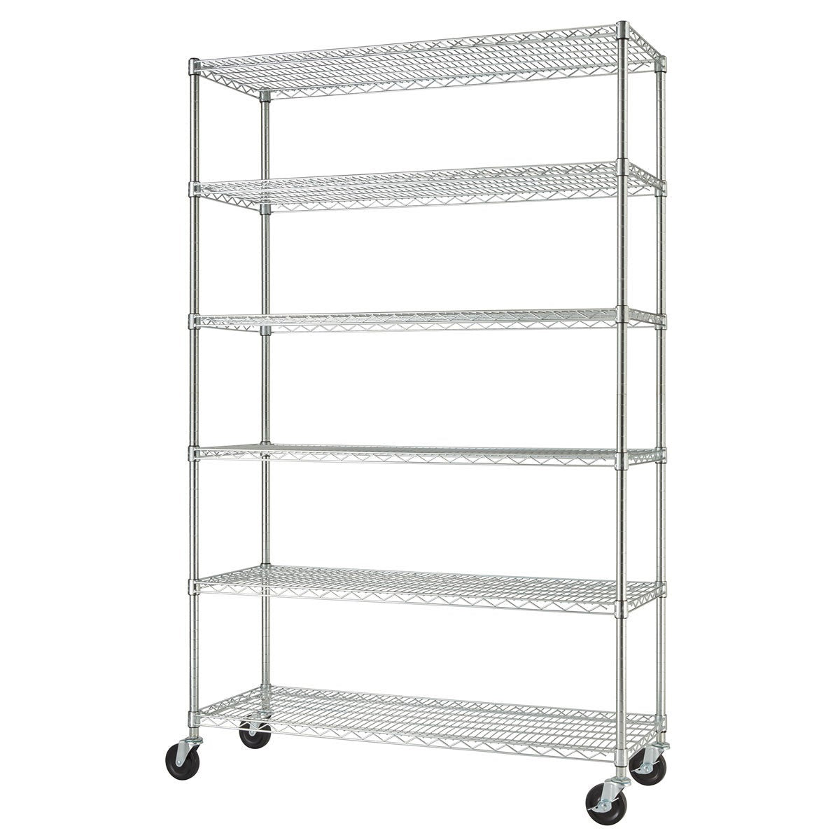 TRINITY EcoStorage™ 6-Tier Chrome Storage Unit with Casters