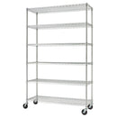 TRINITY EcoStorage™ 6-Tier Chrome Storage Unit with Casters