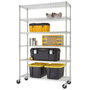 TRINITY EcoStorage™ 6-Tier Chrome Storage Unit with Casters